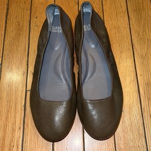 Eileen Fisher leather flats